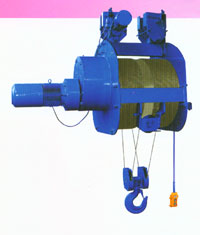 Fat drum / Higher lift wire rope hoist