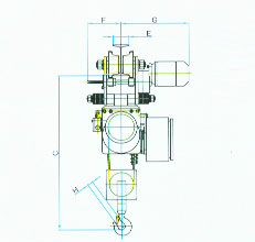 Medium duty wire rope hoist